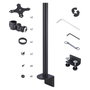 StarTech.com Soporte de Monitores Apilados Verticalmente para 2 Pantallas 49 Pulgadas Carga 16 kg por Monitor VESA 100x100 mm Montaje en C Negro