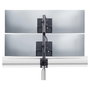 StarTech.com Soporte de Monitores Apilados Verticalmente para 2 Pantallas 49 Pulgadas Carga 16 kg por Monitor VESA 100x100 mm Montaje en C Negro