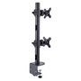 StarTech.com Soporte de Monitores Apilados Verticalmente para 2 Pantallas 49 Pulgadas Carga 16 kg por Monitor VESA 100x100 mm Montaje en C Negro