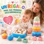 Jugatoys - misprimerosjuguetes Torres apilables y encajables infantiles 33x11x23cm