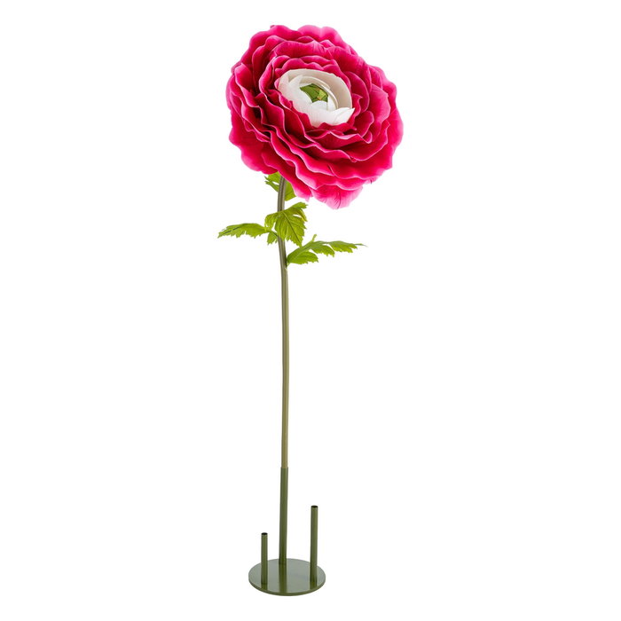 Flor Anémona Fucsia Artificial 70 X 70 X 170 cm