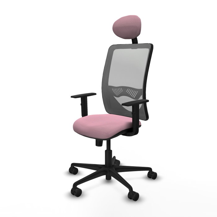 PIQUERAS Y CRESPO Silla de oficina Zulema Rosa y Gris