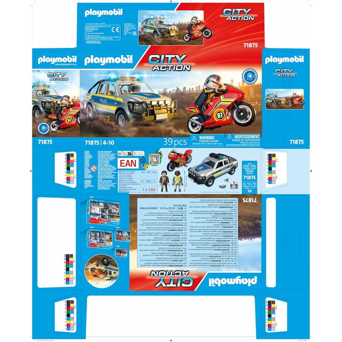 Playmobil Pick up persecución policial 71875