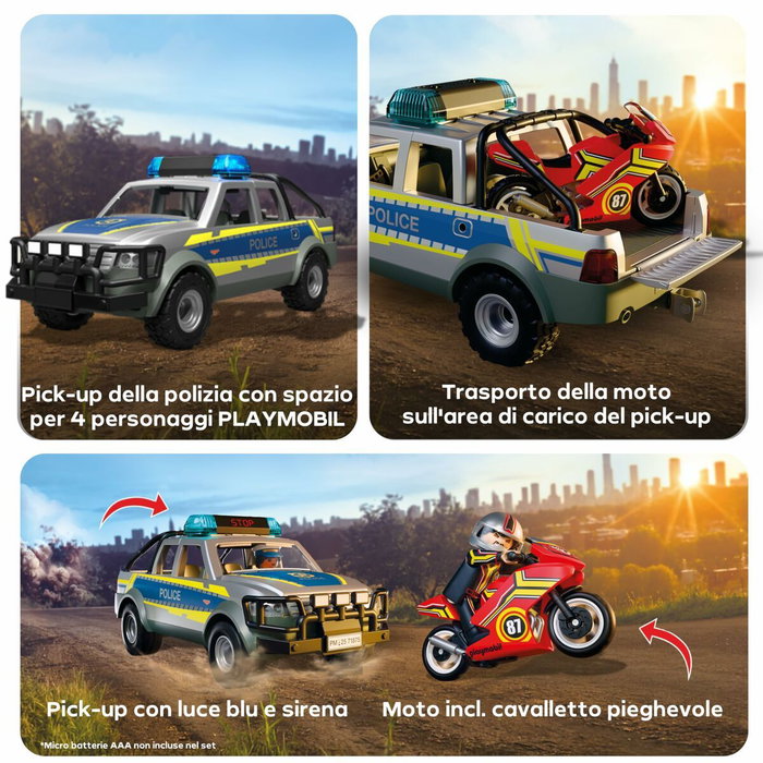 Playmobil Pick up persecución policial 71875