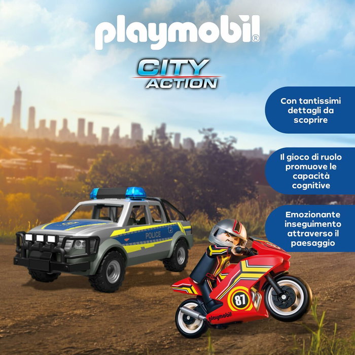 Playmobil Pick up persecución policial 71875