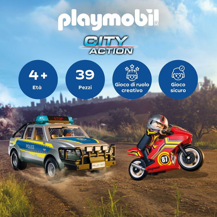 Playmobil Pick up persecución policial 71875