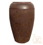 DKD Home Decor Jarrón de Cerámica Símil Óxido Marrón
