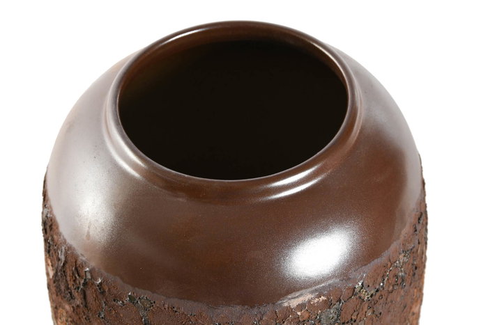 DKD Home Decor Oxidvase Jarrón Marrón Cerámica 16 x 31 x 16 cm DKD Home Decor Oxidvase Jarrón Marrón Cerámica 16 x 31 x 16 cm