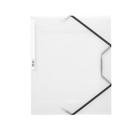 Pardo Carpeta con solapas Studio Style PP transparente tamaño folio