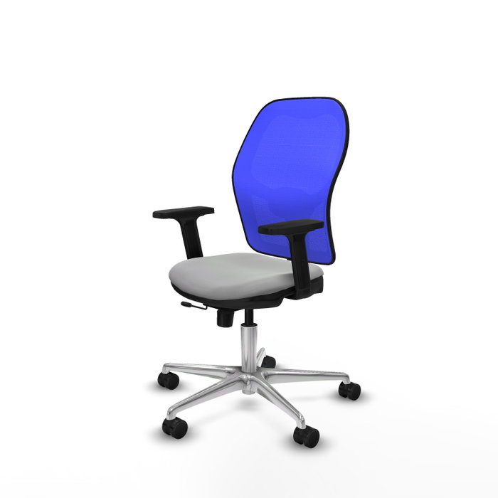 PIQUERAS Y CRESPO Silla de oficina Jorquera Sincro/Traslack Gris claro y Azul PIQUERAS Y CRESPO Silla de oficina Jorquera Sincro/Traslack Gris claro y Azul
