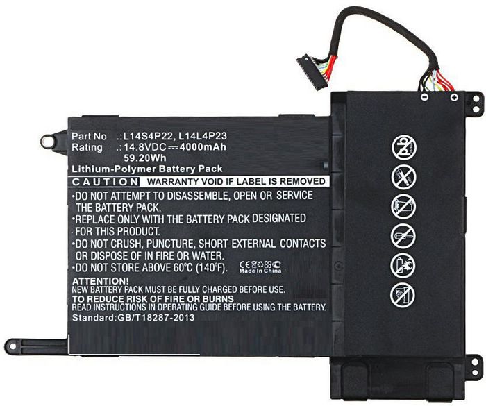 CoreParts Batería para Portátil Lenovo 73.15Wh Li-Pol 15.4V 4750mAh Negro