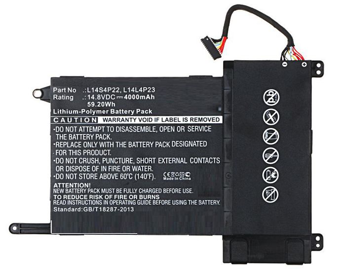 CoreParts Batería para Portátil Lenovo 73.15Wh Li-Pol 15.4V 4750mAh Negro