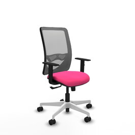 PIQUERAS Y CRESPO Silla de oficina Zulema Rosa y Gris