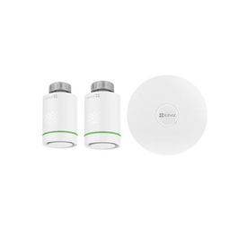 EZVIZ CS-T55/A3 Kit Termostato de Radiador Inteligente Blanco Compatible con App y Asistentes de Voz Ahorro Energético