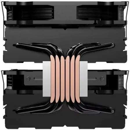 Hiditec Ventilador con Disipador C40 Pro / 14cm Refrigeración 290W TDP Doble Torre FDB