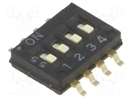Aratas Interruptor DIP-SWITCH A6H-4101 de 4 secciones SMT ON-OFF