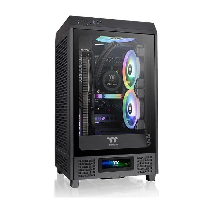 Thermaltake AC-066-OO1NAN-A1 LCD Panel Kit Negro para The Tower 200