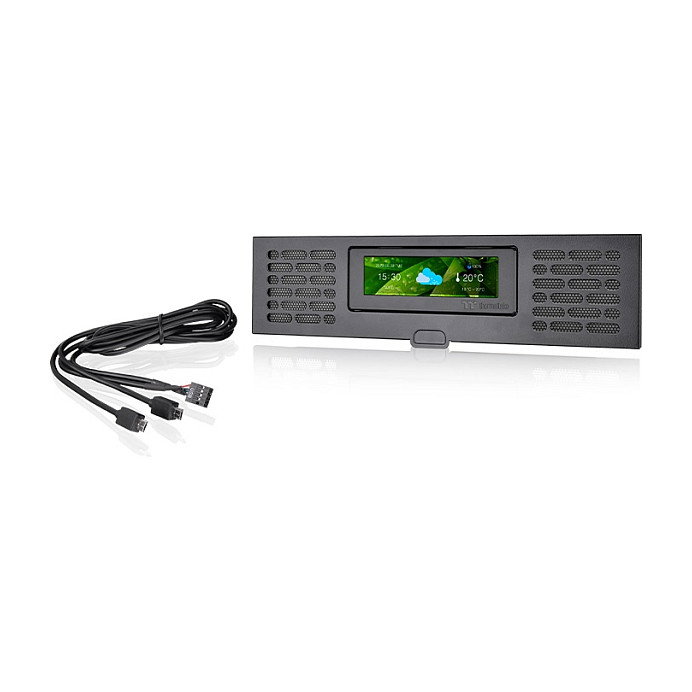 Thermaltake AC-066-OO1NAN-A1 LCD Panel Kit Negro para The Tower 200
