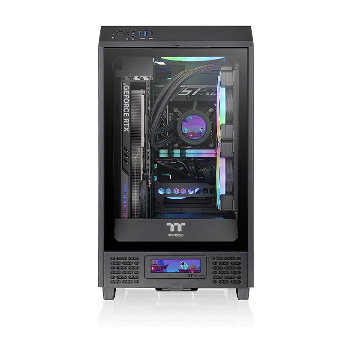 Thermaltake AC-066-OO1NAN-A1 LCD Panel Kit Negro para The Tower 200