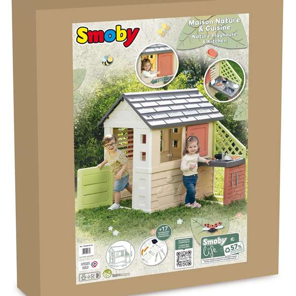 Smoby Casa Nature con Cocina 145x110x127