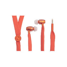LogiLink Stereo In-Ear Headset con micrófono, 3,5 mm, naranja