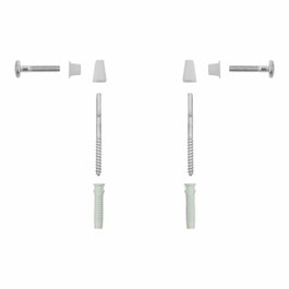 Roca Kit de fijación para inodoro y bidé de suelo modelo Dama, acero inoxidable