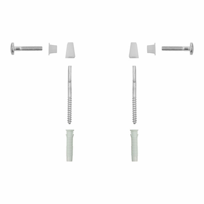 Roca Kit de fijación para inodoro y bidé de suelo modelo Dama, acero inoxidable
