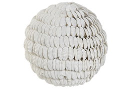 DKD Home Decor Bola Decoracion Mediterraneo Blanco 12 x 12 x 12 cm