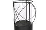 DKD Home Decor Portavelas 27 x 125 x 27 cm Set de 2 Metal Cristal Negro Loft