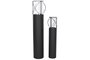DKD Home Decor Portavelas 27 x 125 x 27 cm Set de 2 Metal Cristal Negro Loft
