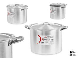 Kinvara Olla Aluminio 12,5 L 28 Cm Apto Gas Horno Lavavajillas (Set de 4)