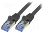 LogiLink Patch cord Cat 6a S/FTP 5m Negro