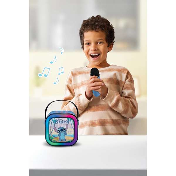 LEXIBOOK Karaoke Stitch con micrófono inalámbrico