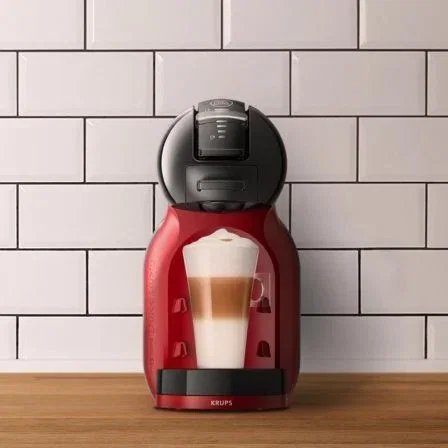 Krups Mini Me KP123H Cafetera de cápsulas semi-automática Dolce Gusto, 15 bares, 1500W, 0.8L, color rojo cereza