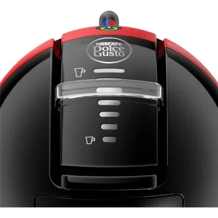 Krups Mini Me KP123H Cafetera de cápsulas semi-automática Dolce Gusto, 15 bares, 1500W, 0.8L, color rojo cereza