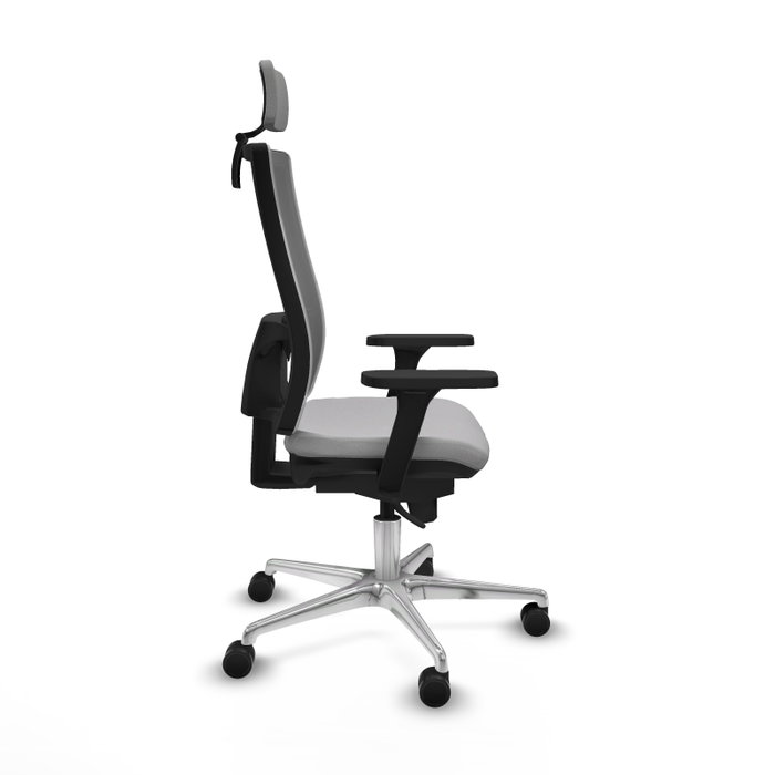 PIQUERAS Y CRESPO Silla de oficina Horna con mecanismo Sincro, Gris