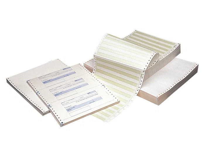 Fabrisa Papel continuo 380x11 blanco caja de 2500 hojas 70 g/m² tipo impresora