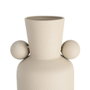 Ixia Jarrón Beige Metal 15,20 x 15,20 x 52 cm