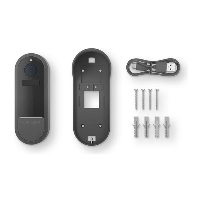 Homematic IP Video-Trklingel HmIP-CODB-A, 3 MP, WLAN, antracita