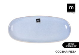 La Mediterranea Fuente Oval Macarella Blue (24 Unidades) 29,9 x 13 x 2,5 cm