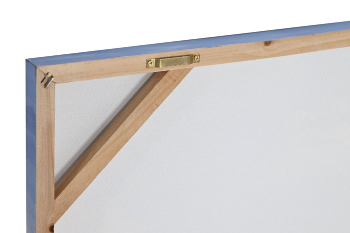 DKD Home Decor Cuadro Mediterraneo Azul Rojo Lienzo MDF 120 x 80 x 3 cm Hecho a Mano (2 Unidades)