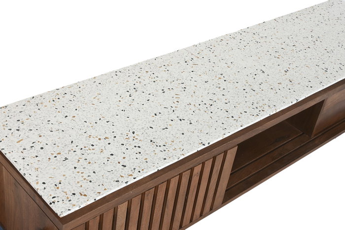 DKD Home Decor Mueble TV Terrazo Oriental Acacia 166 x 46 x 52 cm DKD Home Decor Mueble TV Terrazo Oriental Acacia 166 x 46 x 52 cm
