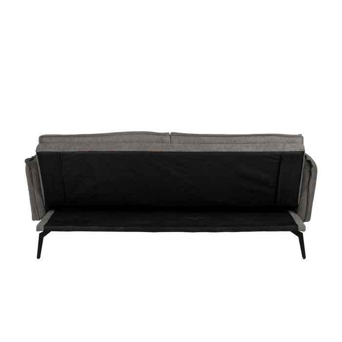 Sofá-Cama Gris Tejido-Metal Salón 214 X 106 X 84 cm