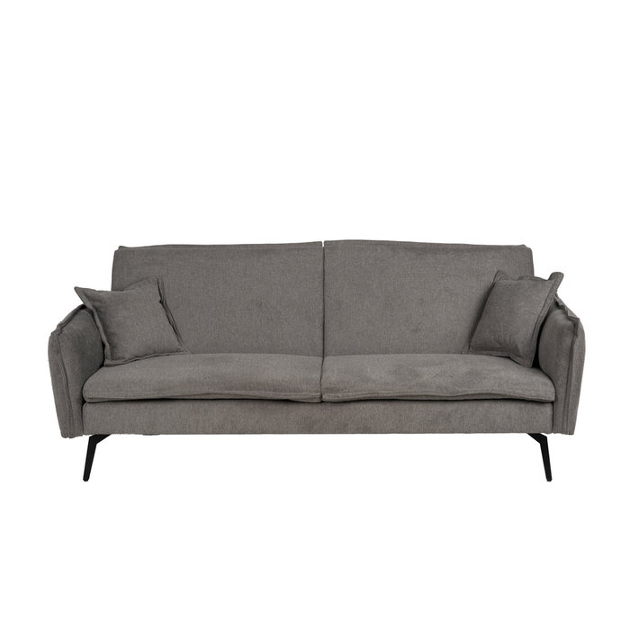 Sofá-Cama Gris Tejido-Metal Salón 214 X 106 X 84 cm