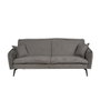 Sofá-Cama Gris Tejido-Metal Salón 214 X 106 X 84 cm