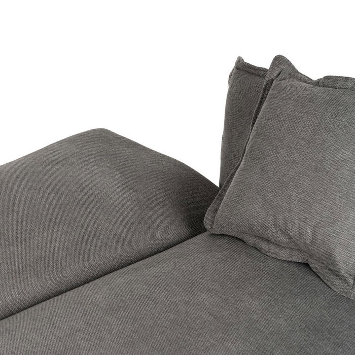 Sofá-Cama Gris Tejido-Metal Salón 214 X 106 X 84 cm