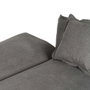 Sofá-Cama Gris Tejido-Metal Salón 214 X 106 X 84 cm