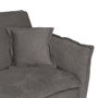 Sofá-Cama Gris Tejido-Metal Salón 214 X 106 X 84 cm