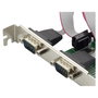 Conceptronic SRC01G Tarjeta PCIe con 2 Puertos Serie RS-232 Verde