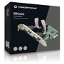 Conceptronic SRC01G Tarjeta PCIe con 2 Puertos Serie RS-232 Verde